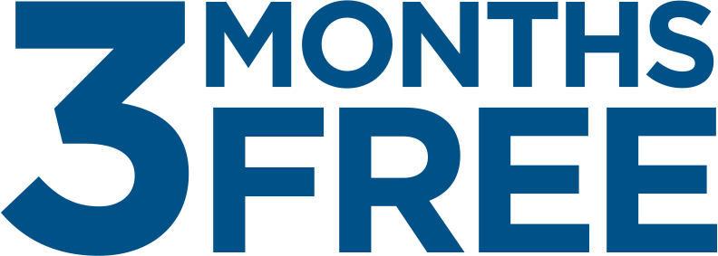 get up to 3 months free